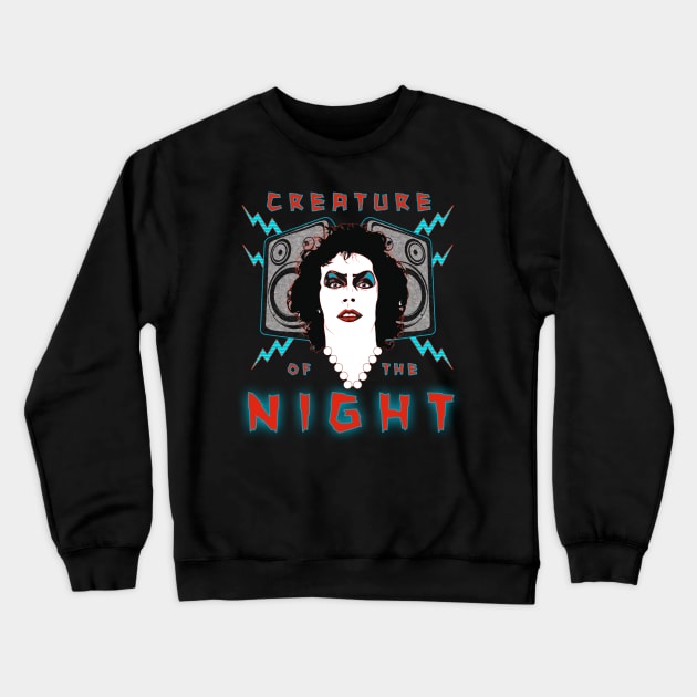 Creature of the Night Crewneck Sweatshirt by Spilled Ink